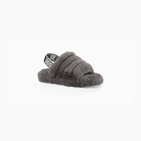 UGG Fluff Yeah - Badesandaler Barn - Dyp Grå (NO-R668)